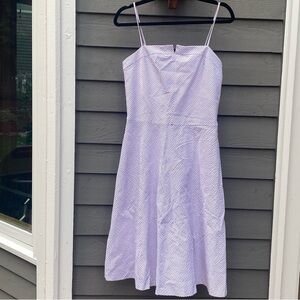 Dress by Isaac Mizrahi, purple &white 8  Check out a white cardigan also listed!